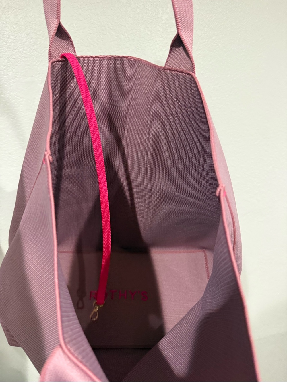 Rothy’s The Lightweight Tote Bag Light Petal Pink NWT - Picture 6 of 8